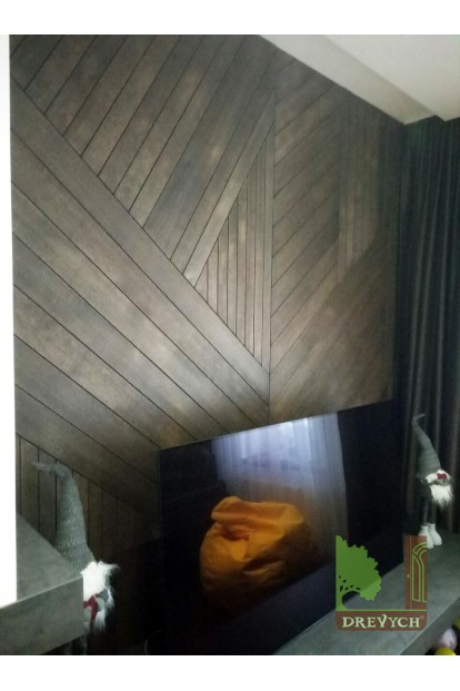 Wooden wall panels in the interior to order